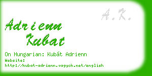 adrienn kubat business card