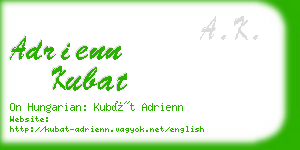 adrienn kubat business card